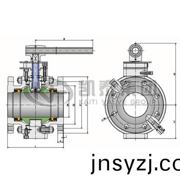 API 6D 三段式鍛鋼毬(qiu)閥