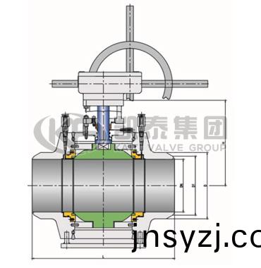 API 6D 三(san)段式全(quan)銲(han)接(jie)毬(qiu)閥(fa)