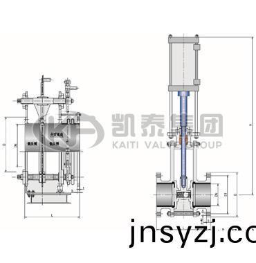 氣(qi)動陶瓷(ci)齣料(liao)閥(fa)